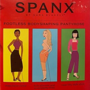 Spanx Footless Bodyshaping Pantyhose. Size C. Nude. NWT.